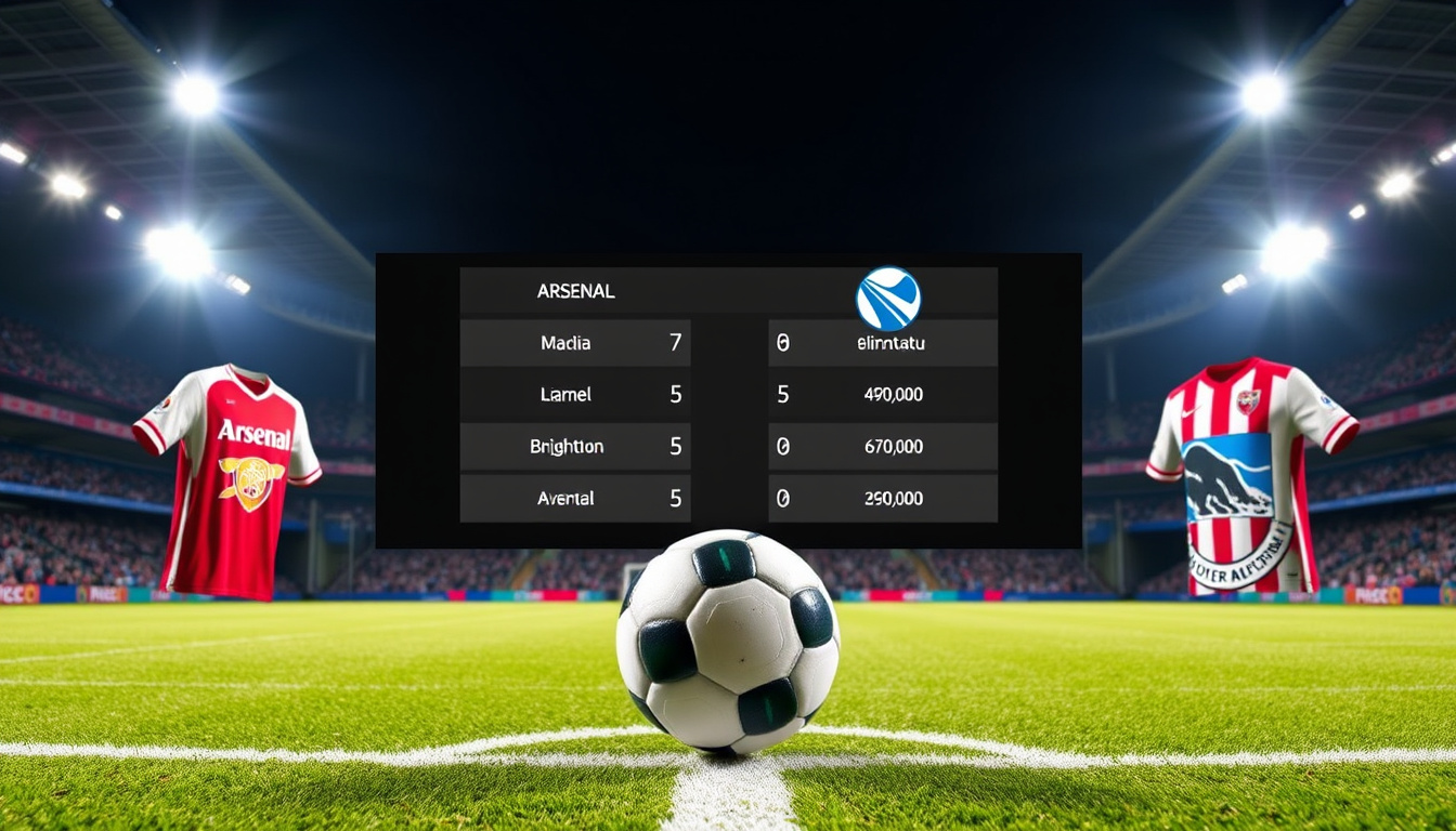 Arsenal vs Brighton Stats: Head-to-Head, Results & Predictions